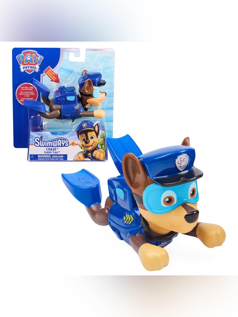 Paw Patrol Chase Paddlin’ Pups Pool Bath Water Toy